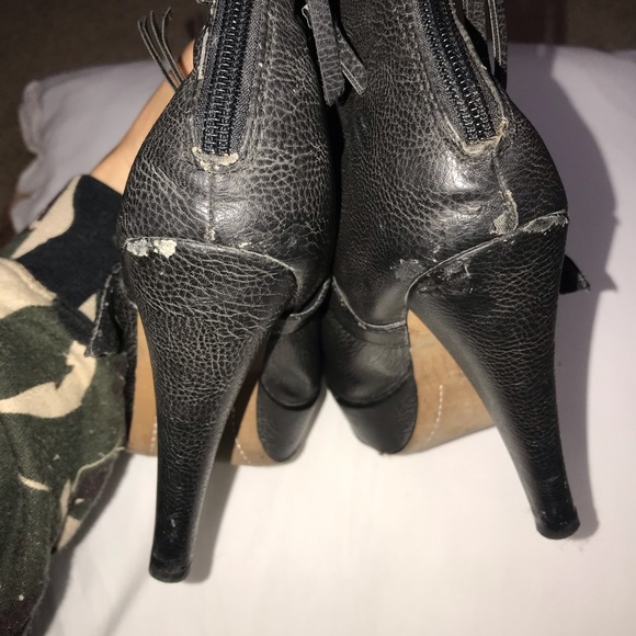 Charles David Black Buckle Bootie - Picture 5 of 9